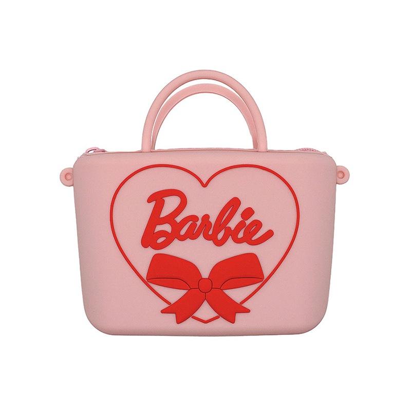 

2023 New Arrival Barbie Silicone Shoulder Bag For Kids Cartoon Design Wholesale Style F