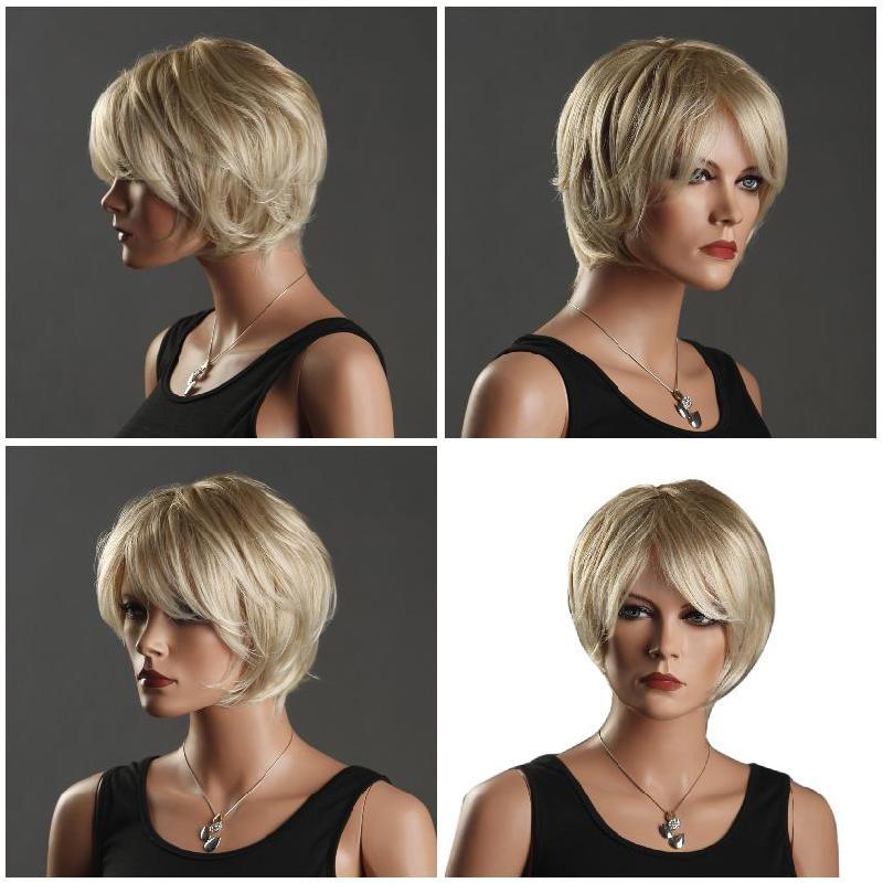 Novaya Seksualnaya Zhenshina Sveta Blondinka Parik Kosaya Chelka Korotkie Sinteticheskogo Volokna Front Pariki Kupit Po Nizkim Cenam V Internet Magazine Joom