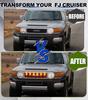 LED Grill Light for Toyota FJ Cruiser 2007 2008-2014 Front