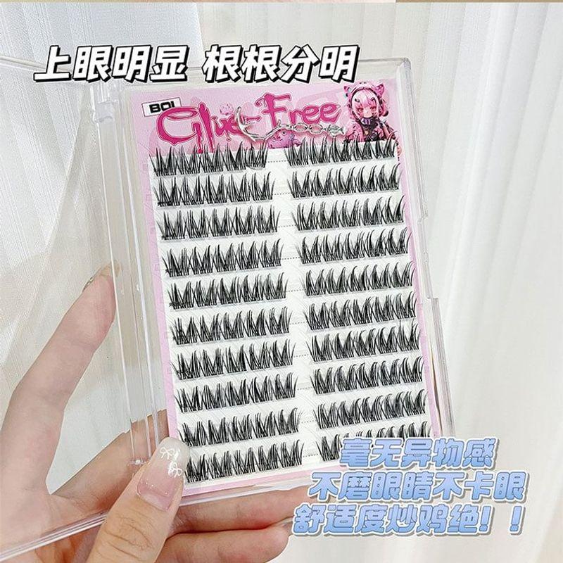 LuxeFlutter - Kleberfreie Spiky Multipack Falsche Wimpern Cluster
