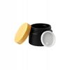 5x Glass Jar BLACK MATT 30g for Cream Balm Cosmetics Ointment Gel