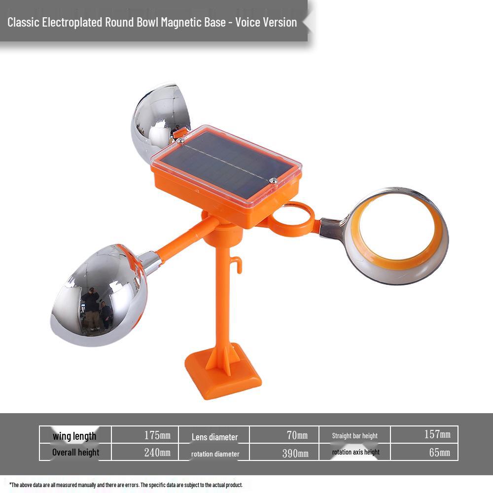 Solar-Powered Reflective Bird Repeller for Orchards, Fish Ponds, and Farmland