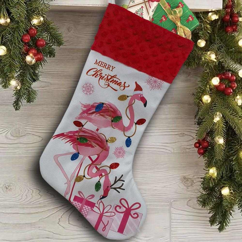 Printing Personalized Christmas Stocking Tropical Christmas Tree Pendant  Gift Bag