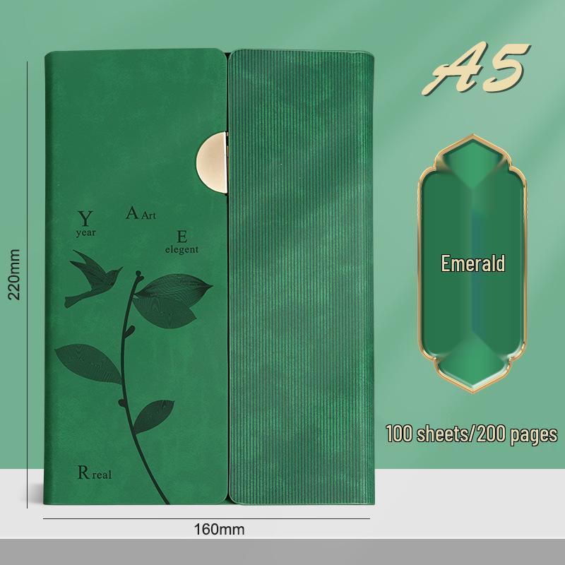 Palace Museum Cultural Notebook Gift Box with Bookmark – Custom Souvenir for Elders, Teacher s Day зелёный