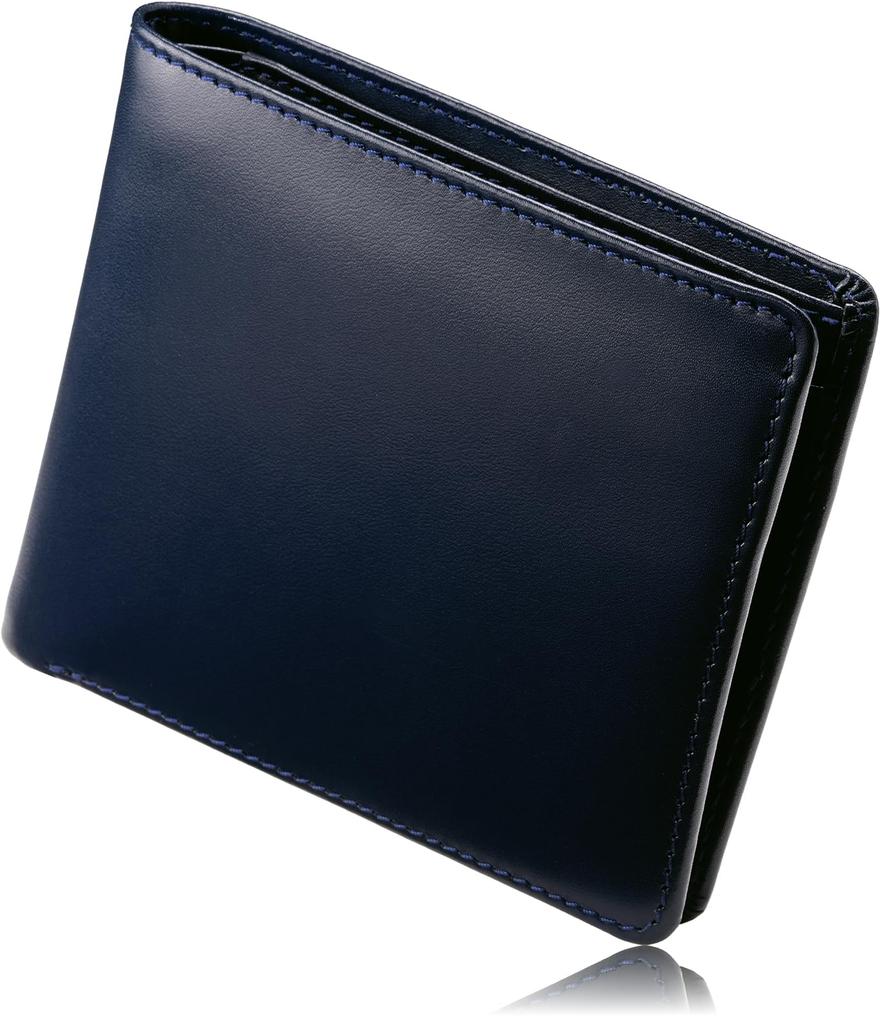 Tokyo Shitamachi Kobo Bifold Wallet Leather x Japanese Made in Japan with Genuine Italian Certificate of Authenticity Included Men's [Italian