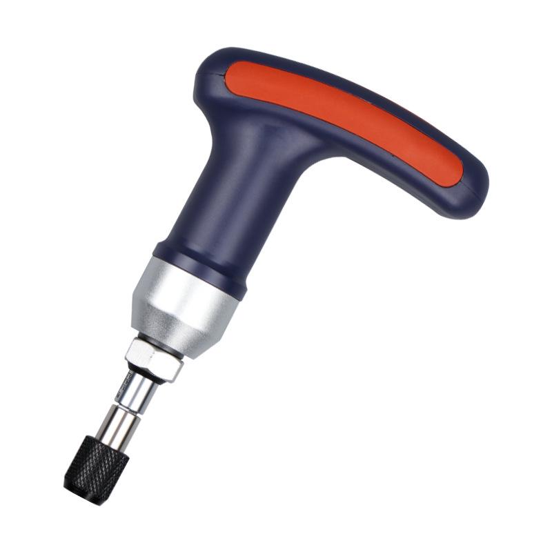 HEMUELE Adjustable Torque Screwdriver Handle with Free Spin Slip and Bit Holder 3-6 Nm
