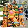 Tigger Decke Ultra-Weich, Warm, Gemütlich Überwurf für Wohnzimmer, Sofa, Ganzjahres-Reiseaccessoire Niedlicher Zeichentrickfigur Heimdekoration