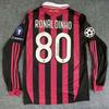 Vintage Long Sleeve Football Jersey Unisex Striped Sports Shirt Matches Training