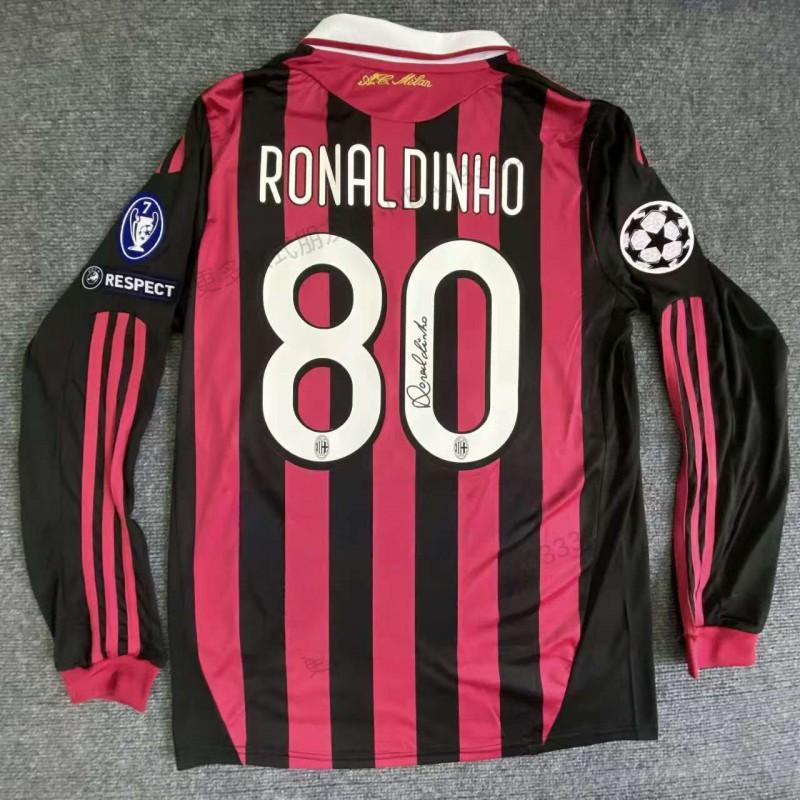 Vintage Long Sleeve Football Jersey Unisex Striped Sports Shirt Matches Training