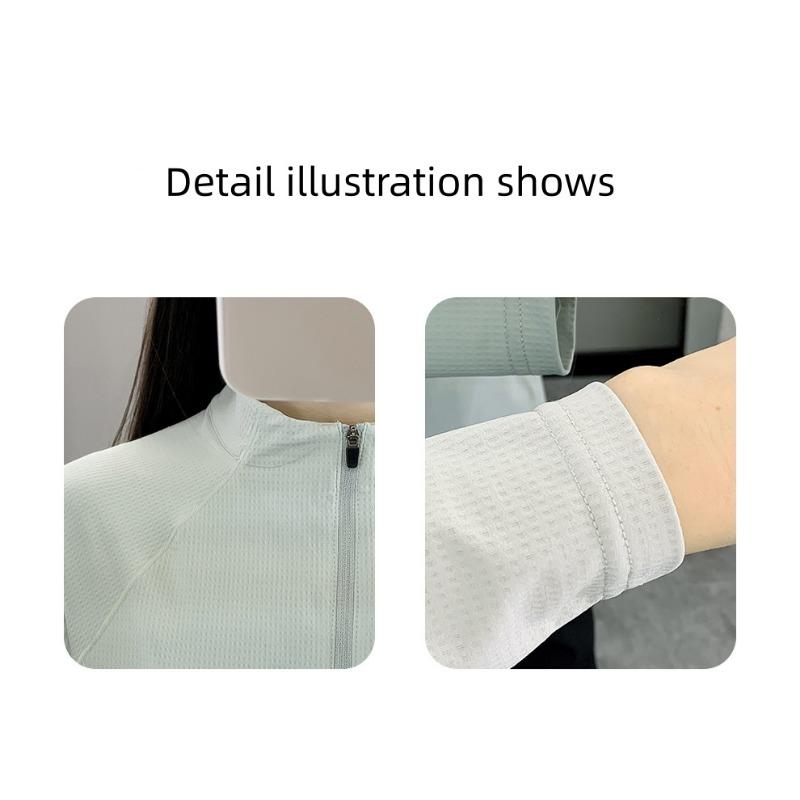 Women's Long Sleeve Shirts Hiking Fishing Workout T shirt Quick Dry Athletic  Gym Tops Running Undershirts