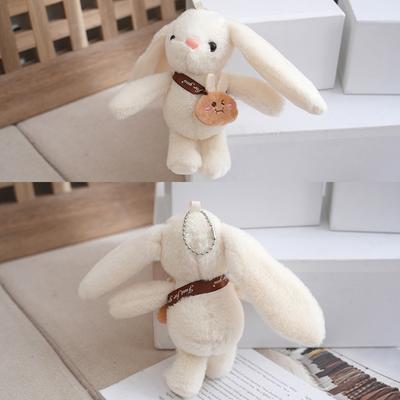 Creative Cartoon Long Eared Rabbit Keychain  Kawaii Rabbit Keychain Pendant Cute Schoolbag Decoration Accessories Gifts