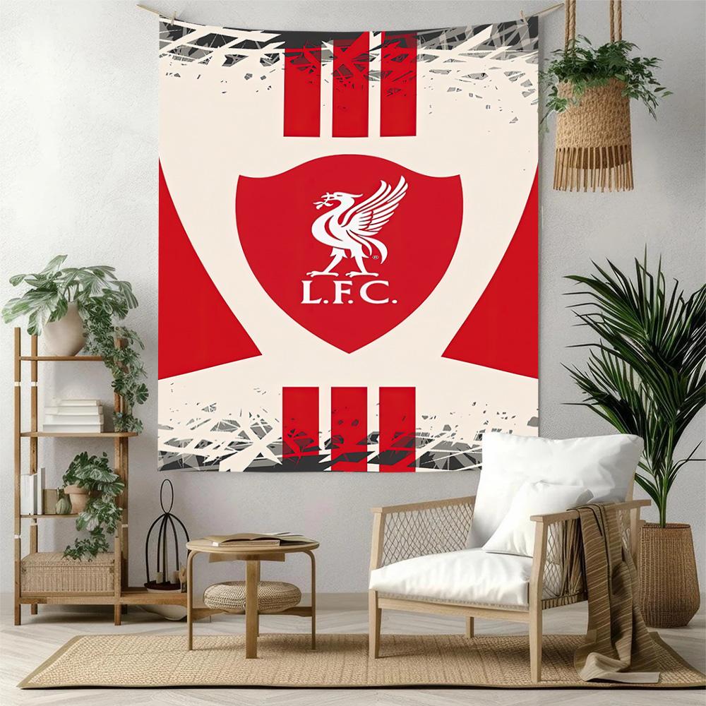 Liverpool Football Club Logo Wall Decor Tapestry Art For Pet Memorial Birthdaywedding Party Backdrop Family Gift