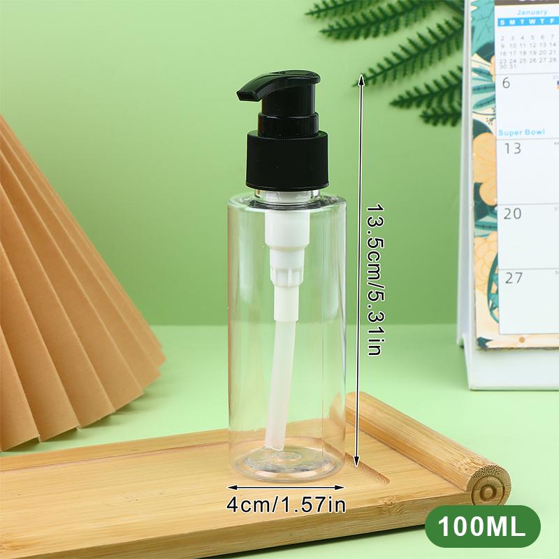 1Pc Refillable Portable Press Type Shampoo Shower Gel Moisturizer Liquid Lotion Cosmetic Container Bottle for Travel