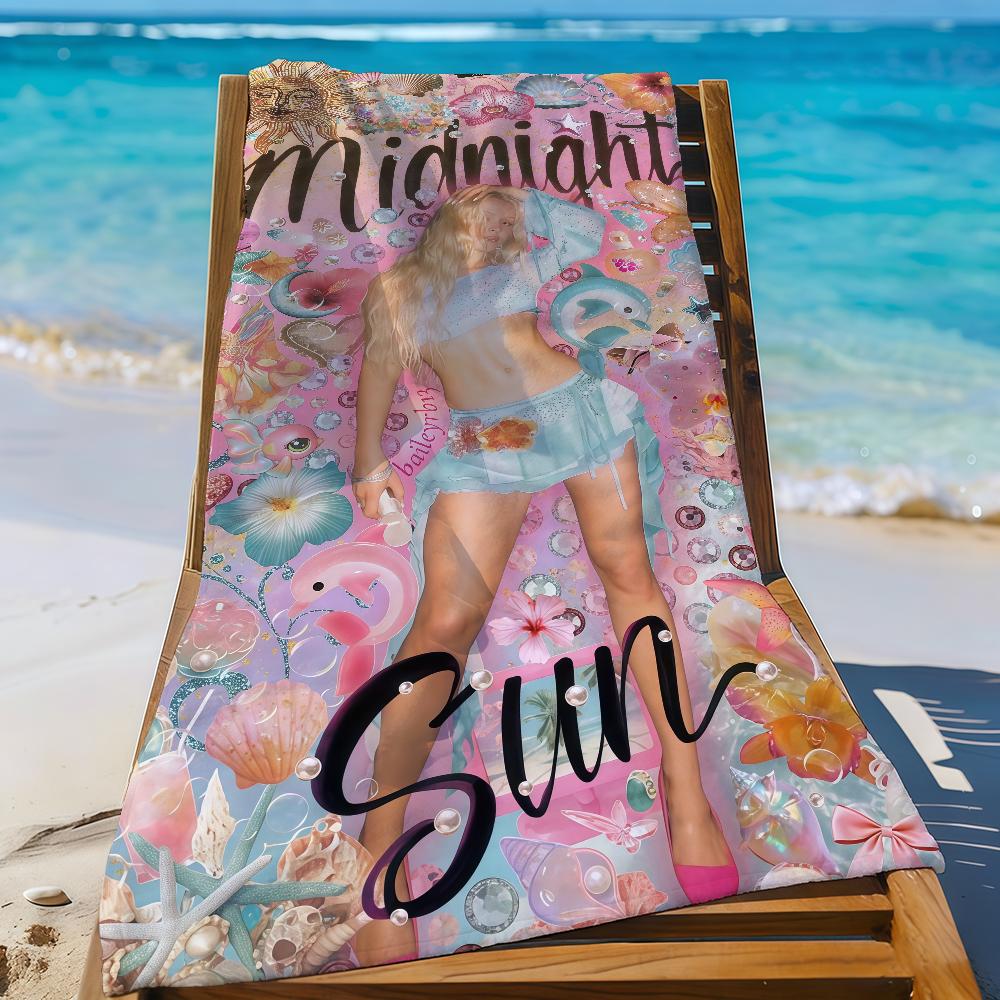 

Полотенце Singer Z-Zara Larsson Midnight Sun Спортивное Быстросохнущее Туристическое Снаряжение для Кемпинга Песозащитное Мягкое Легкое Большое Пляжное Полотенце W40*H60(CM)