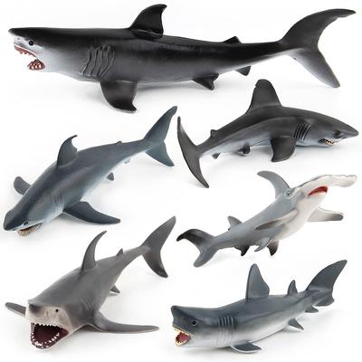 Simulace Zvířata Mořský Život Model Zvířete Hračka Scéna Žralok Bílý Žralok Kladivoun Žralok Modrý Kolekce Ozdoba