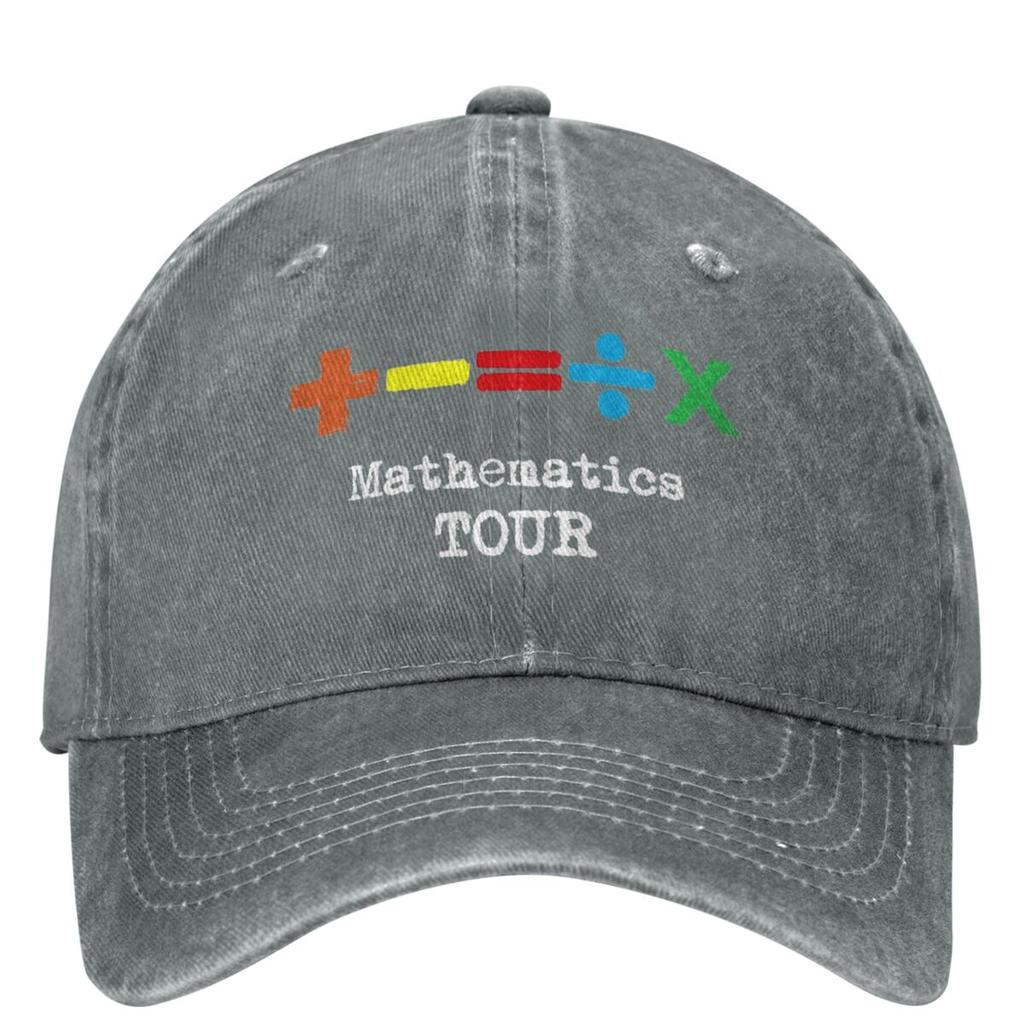 The Mathematics Tour ED SHEERAN Baseball Cap Accessories For Unisex Vintage Distressed Washed Hats Snapback Hat