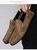 New Men's British Style Casual Leather Moccasins - Versatile Slip-on Driving Loafers