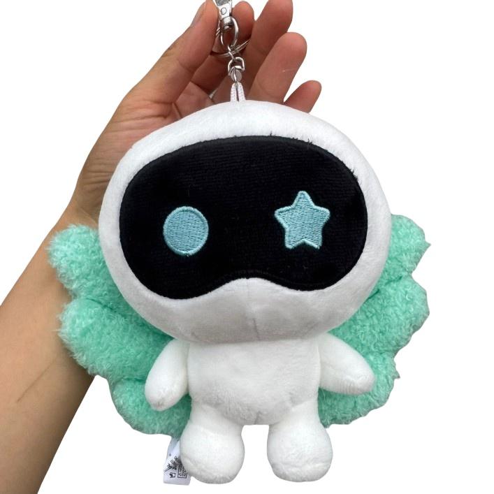 Korea Wootteo Plyslegetøj Kawaii Udstoppet Dukke til Rygsæk Vedhæng Bølge Ny JIN Design Astronaut Vinger Nøglering Fans Støtte Gave