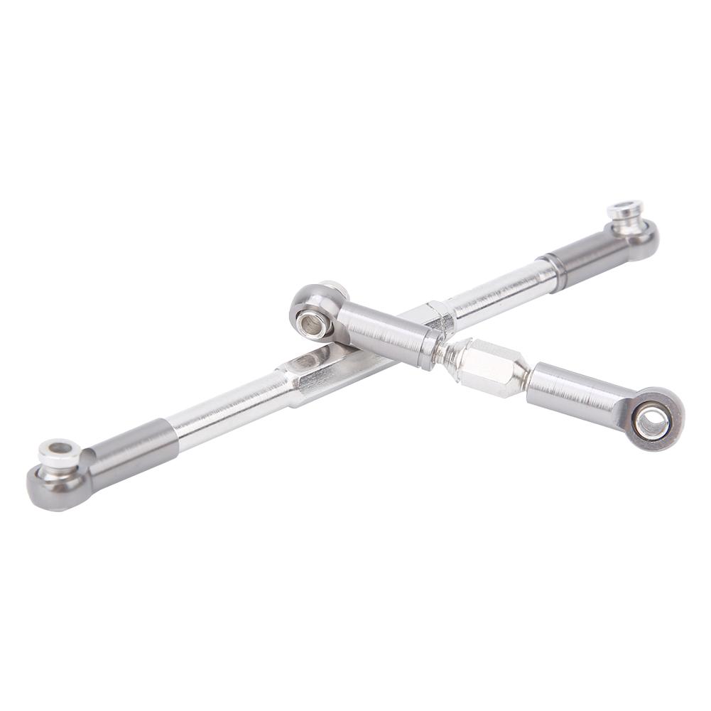 

Metal Steering Rod Group Fit for MN D90 MN 91 FJ 45 Military Truck Model Upgrade Accessories(Silver MN 012S )