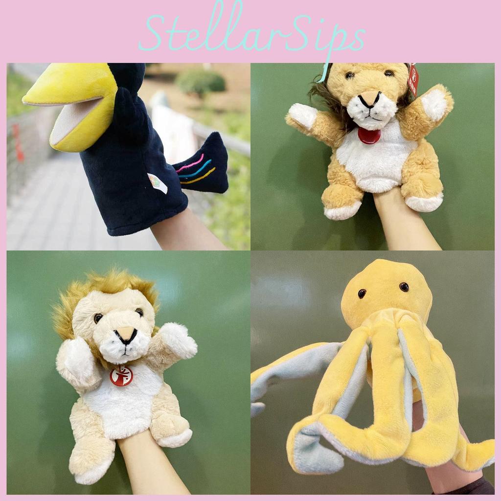 Open Crow Mouth Hand Doll Jungle Animal Children Storytelling Gloves Soothing