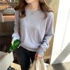 Women's Stylish Cashmere Sweater: Round Neck, Thin, Ideal for Spring & Autumn, 2025 Collection, Versatile Inner or Outer Wear.