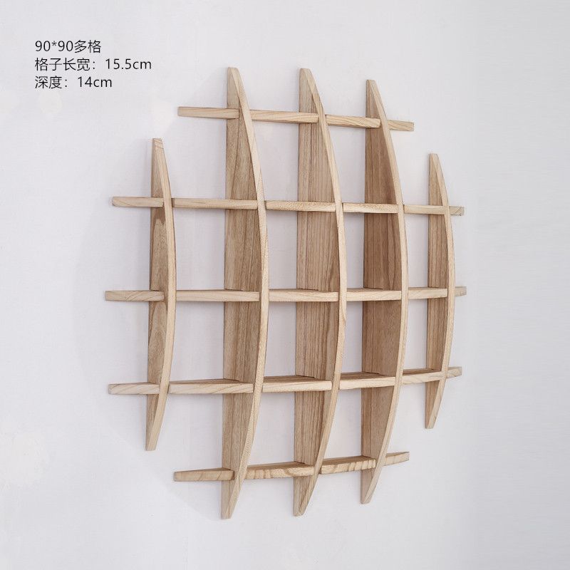 Bogu rack solid wood modern minimalist Chinese style wall-mounted wall-mounted tea shelf rack tea set rack display rack