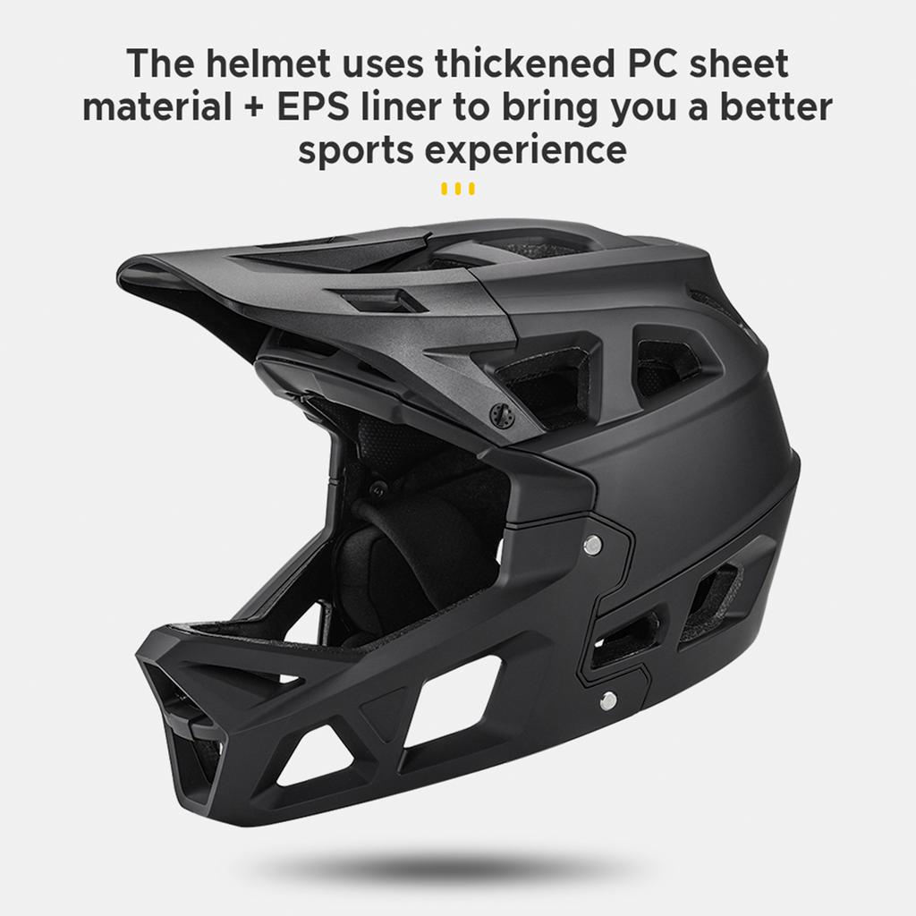 Fullface Mountainbike-Helm für Erwachsene, Racing Downhill MTB-Helm für Männer/Frauen, Mountainbike-Helm für Erwachsene mit Visier, über 31 Belüftungsöffnungen