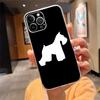 Phone Case For Iphone 17 Pro Max Air 16 15 14 13 Pro Max 15 16 Pro 15Plus Schnauzer Puppy Dog Art