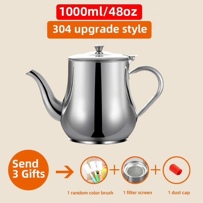 Nerezový hrnec na cezení oleje Nádoba Džbán Úložná plechovka S filtrem Hrnec na vaření oleje Pro kuchyňské domácí nářadí