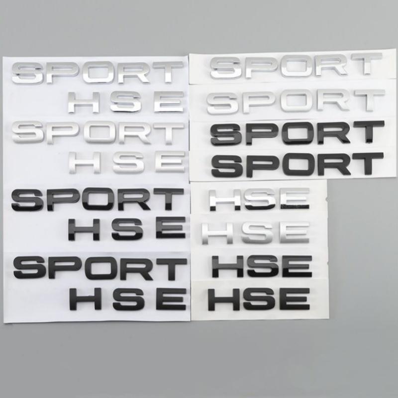 AAYT1 3d ABS Letters SPORT HSE Logo Car Rear Trunk Emblem Badge For Land Range 2014 2006 2009 2018 Sport HSE Sticker Accessories