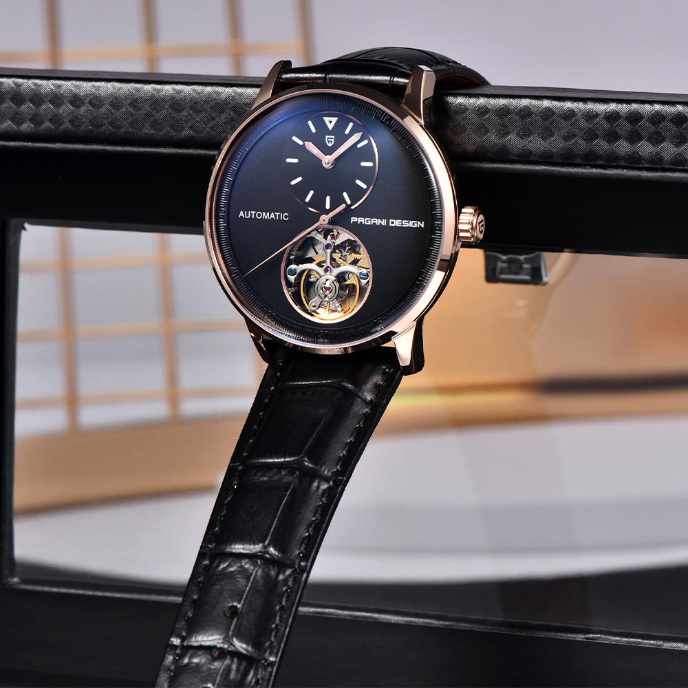 PAGANI DESIGN New 42MM Tourbillon Multi Time Zone Luxury Men Watch Night Light 1 Men Automatic Mechanical Watches PD-1796