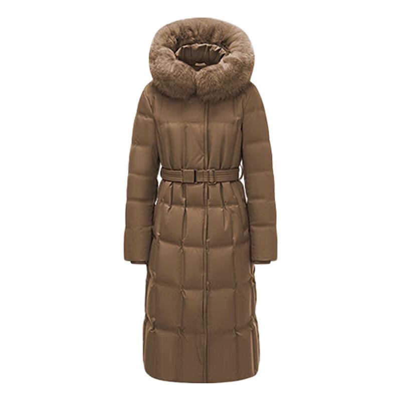 

Tanboer JF8470 Women s Long Fox Fur Collar Goose Down Jacket S (165)