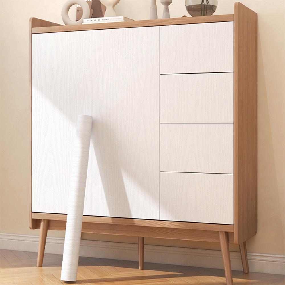 PVC Waterproof Self Adhesive Wallpaper Wall In Rolls Furniture Cabinets Vinyl Decorative Film Wood Grain Stickers for Home Decor