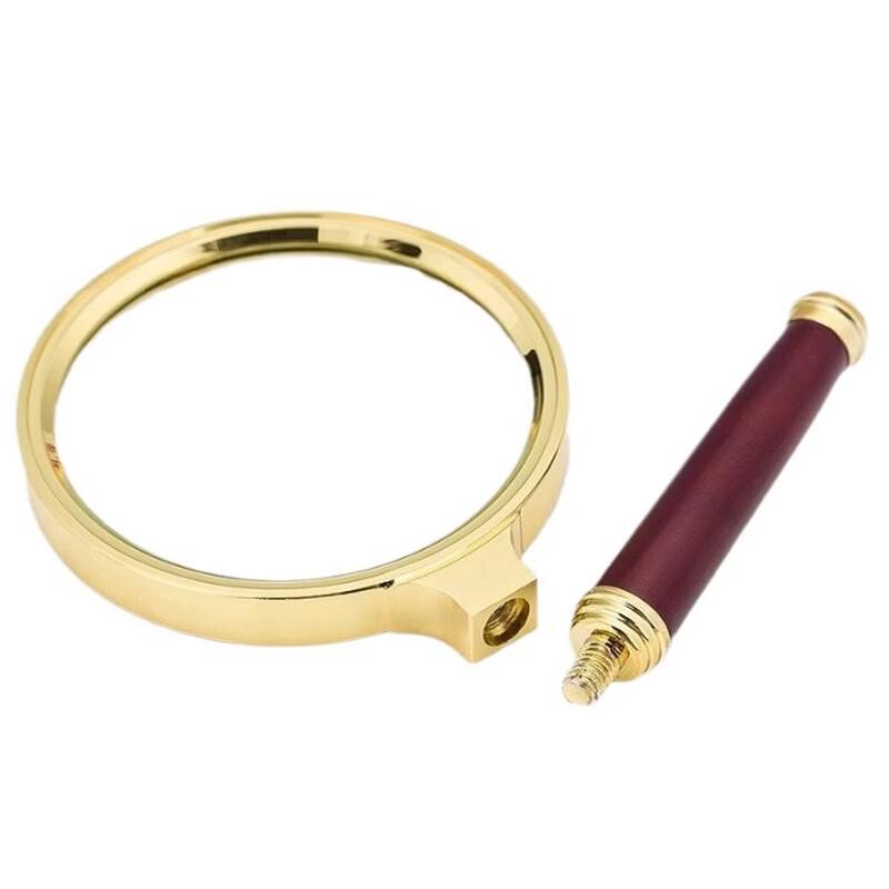miflame Handheld Magnifying Glass with Imitation Rosewood Handle