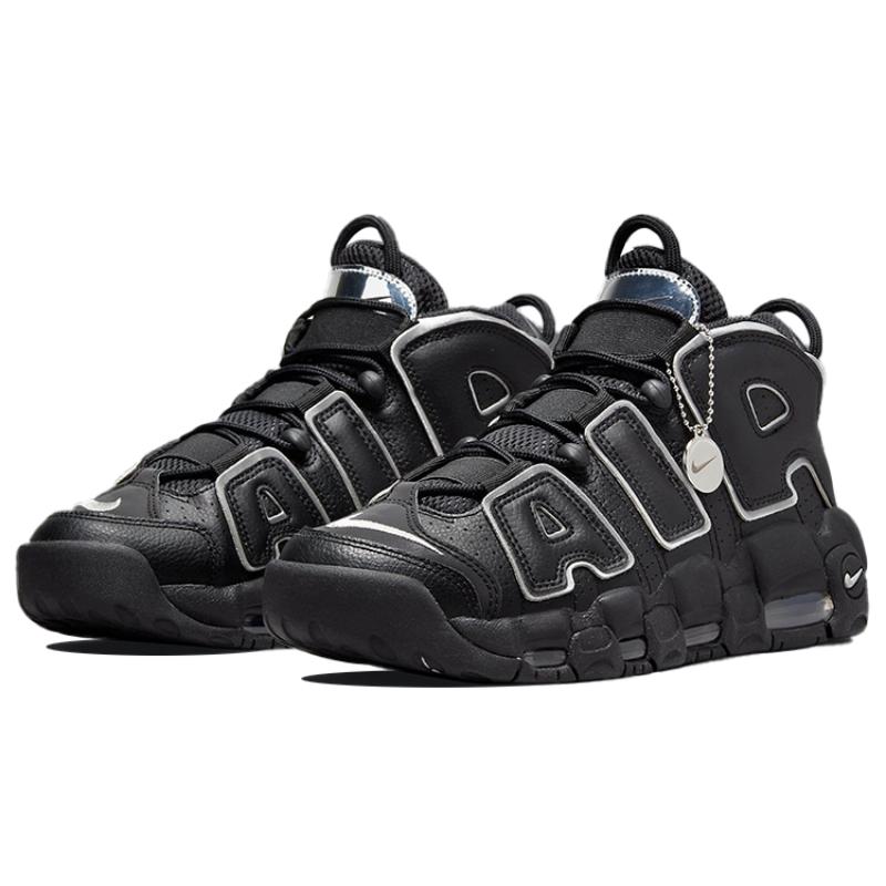 Nike Air More Uptempo 'Black Metallic Silver' Women's Vintage Basketball DQ0839-001