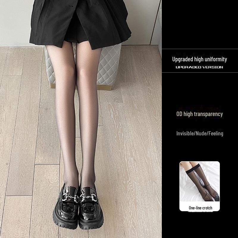 Autumn Women's Sheer Black Anti-Snag Pantyhose - Durable & Sexy for a Bare Legs Look
