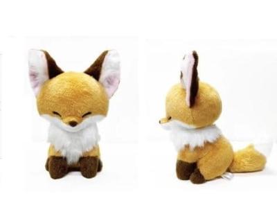 Amuse Chokon and Fox ST Kinako (Orange) Plush Toy Height Approx. 20cm 703867