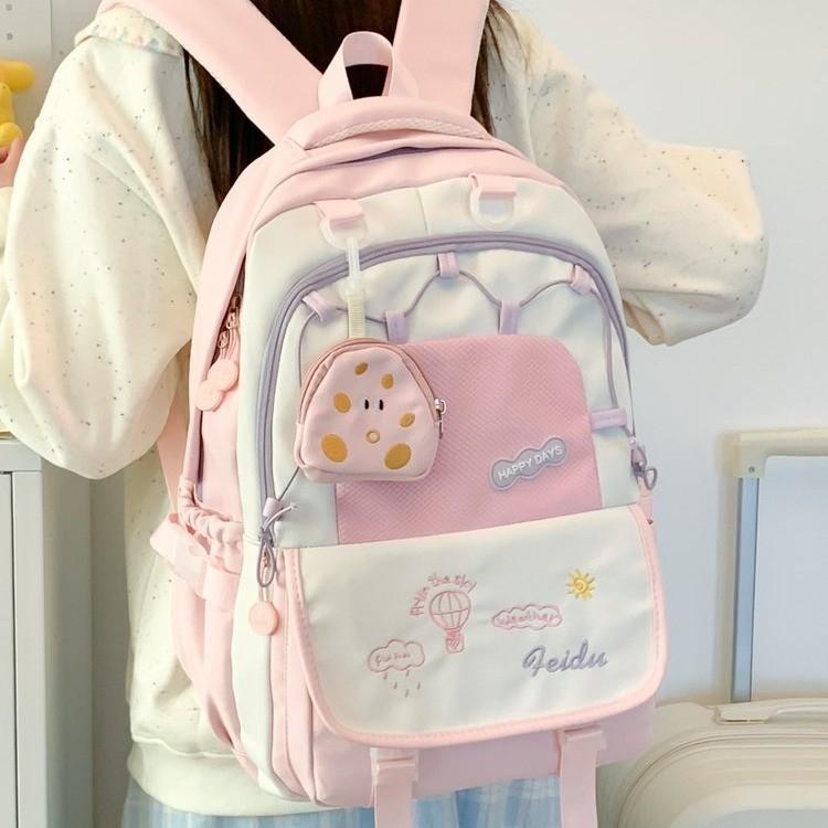 Schoolbag cute schoolbag female going out large capacity backpack simple female college student schoolbag high school student travel computer backpack