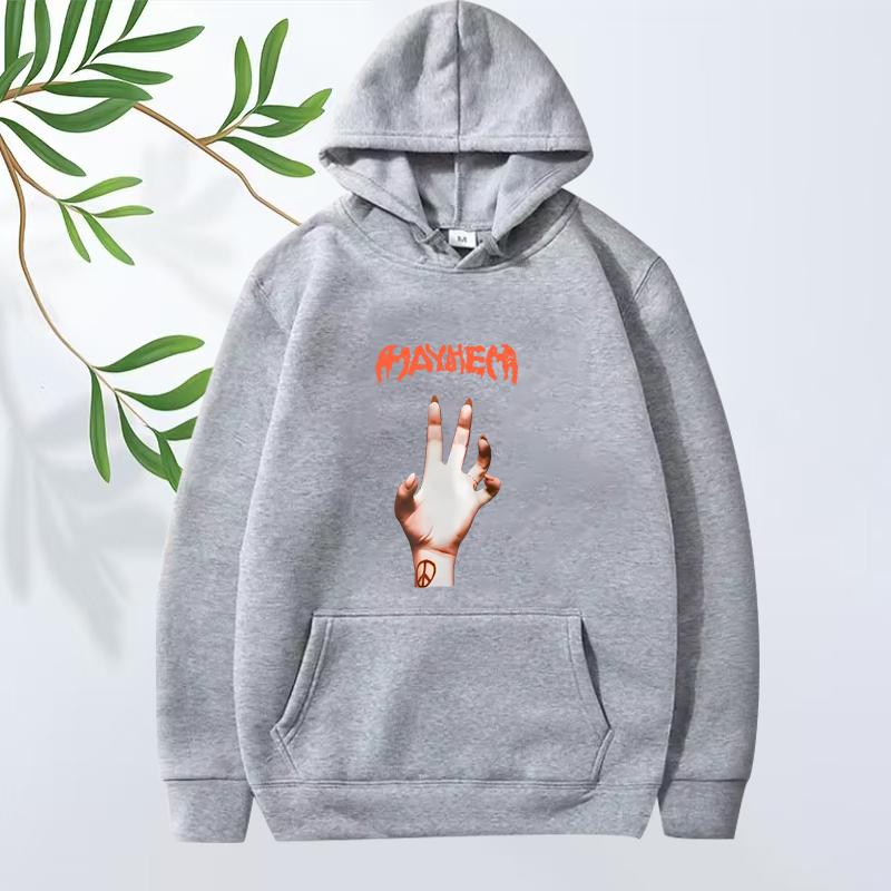 Lady Gaga Mayhem New Album Graphics Hoodie Men Women Y2K Vintage Long Sleeve Sweatshirt With Print Oversizhoodie Unisex