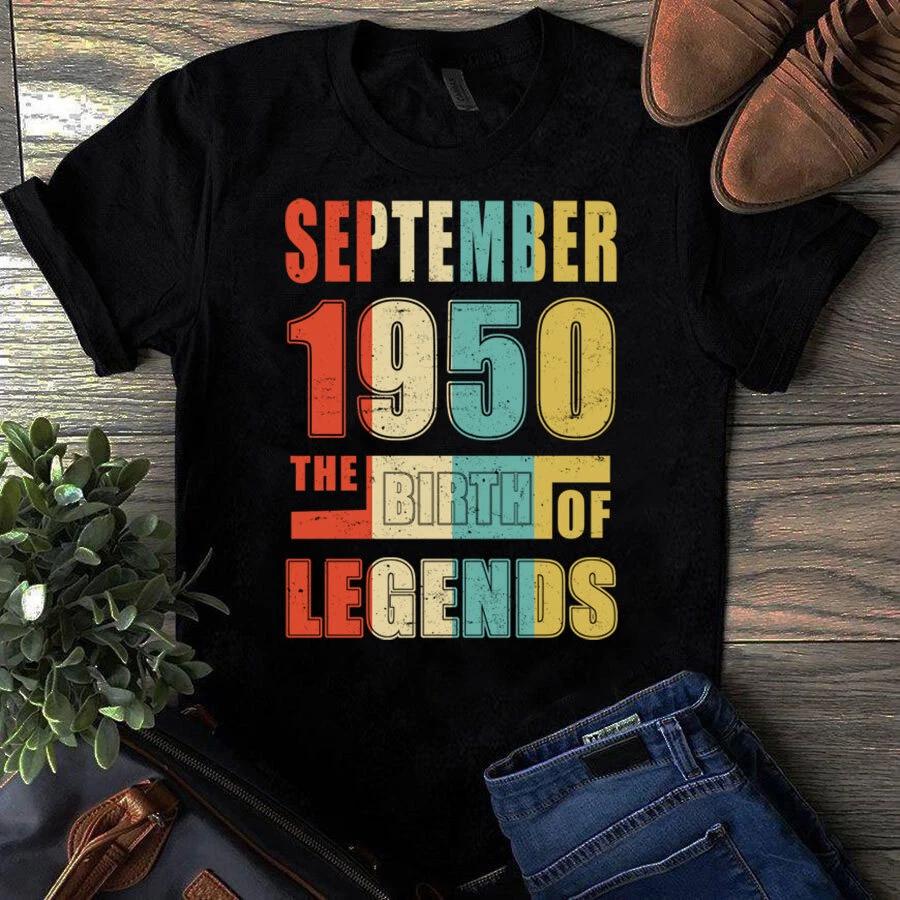 Men s and Women s T-shirts September 1950 The Birth L