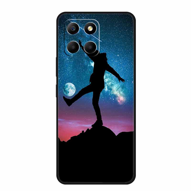 Soft Silicone Covers For Honor X8 5G Case x8 X8A 4G Wolf Lion TPU Back Covers For Huawei Honor X8 Phone Cases HonorX8A Coque Bag