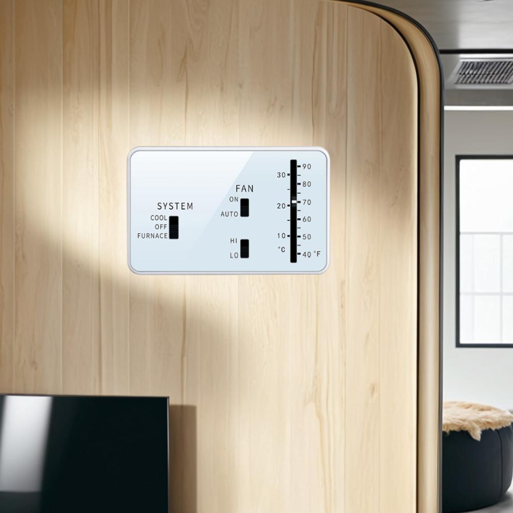 RV Analog Thermostat OE 3106995.032 Heat/Cool Analog Thermostat RV Analog Thermostat Replacement for Heat Cool Camper