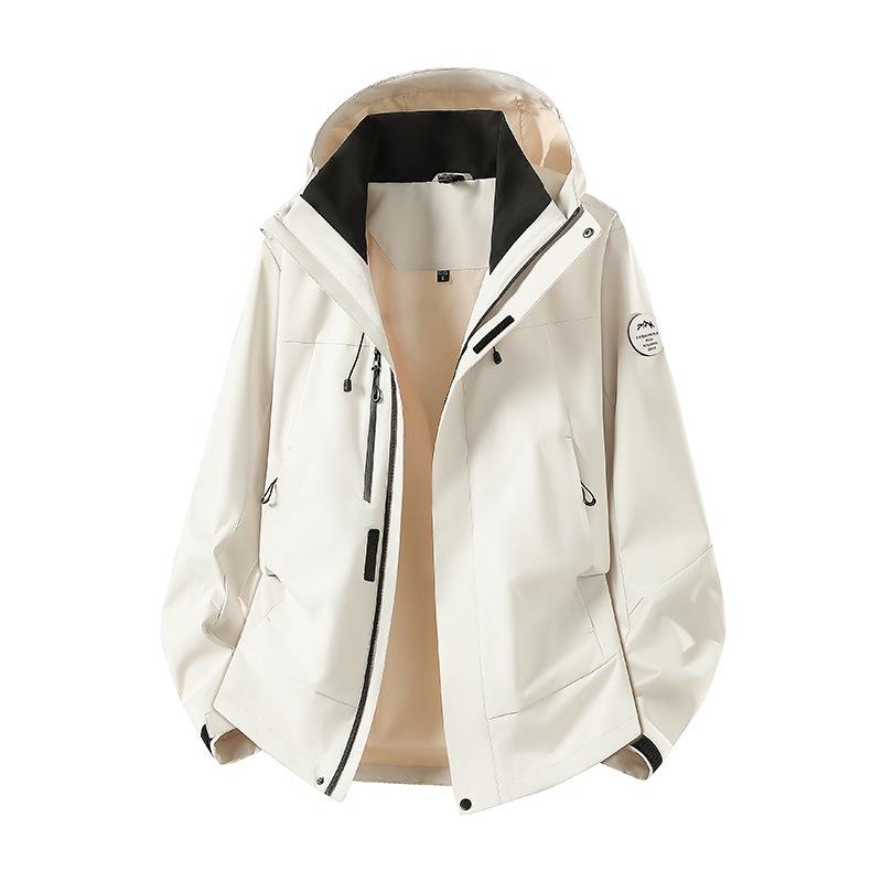 Men's and Women's Windproof Waterproof Hooded Mountaineering Jacket for Spring and Autumn - Outdoor Climbing Coat