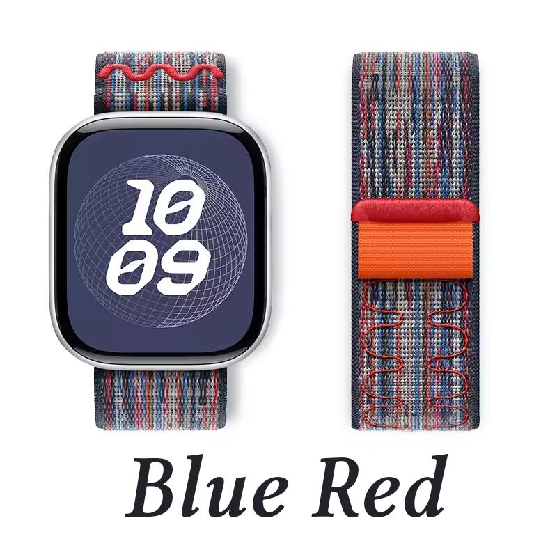 Nylon Loop Watch Strap for Apple IWatch 10 9 8 7 6 5 SE Ultra 2 44MM 45MM 46MM 49MM 42MM Sport Adjustable Braided Band Bracelet