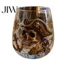Geschenk im maritimen Stil für den Vater Oktopus Pirat Whiskeyglas, Becher mit Gravur von Meeresbewohner-Tentakeln, Geprägte nautische Dekoration für die Man Cave Barwagen
