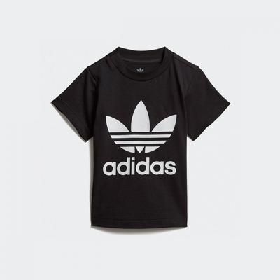 Adidas Tričko s trojlístkom čiernobiele