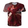 Men Women Gaming T-Shirt With 3D Digital Print Character Design Casual Short Sleeve Tee