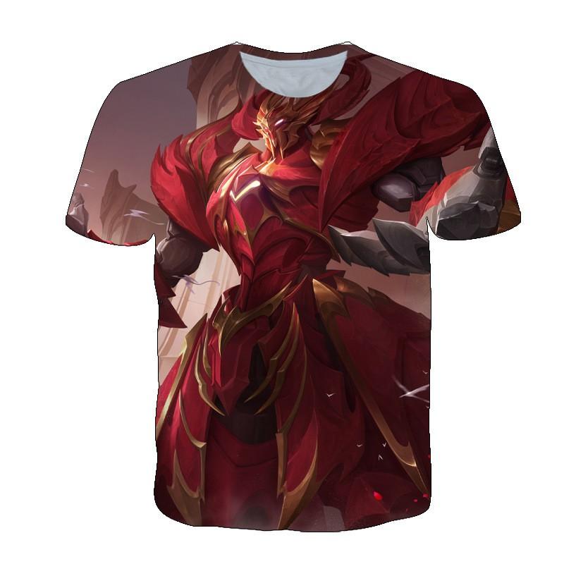 Men Women Gaming T-Shirt With 3D Digital Print Character Design Casual Short Sleeve Tee