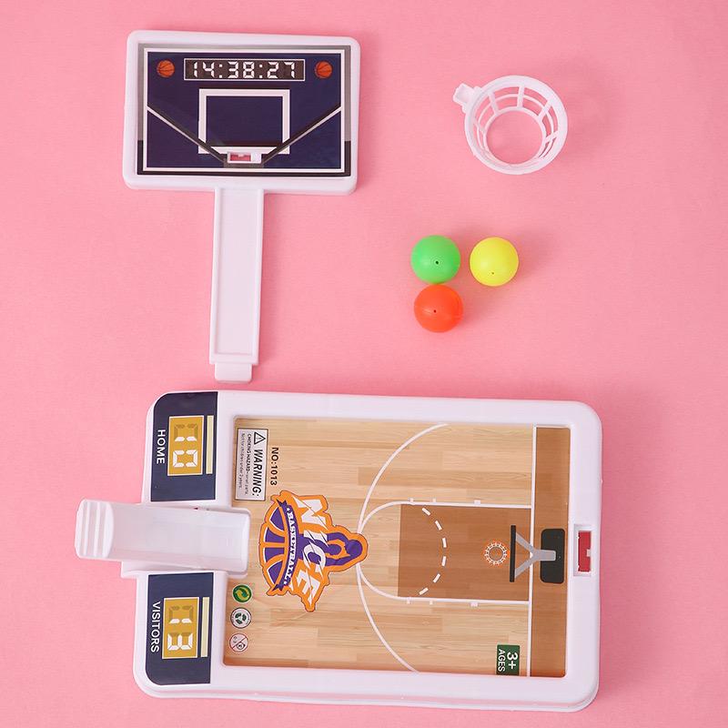 1 Pcs+1 Ball Random Colour Indoor plus Outdoor Interactive Basketball Games Puzzle Gifts Children's Mini Shooting Playthings