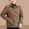 Mom's Fashion Floral Cotton Jacket - Autumn/Winter Thin Style, Small/Medium Sizes